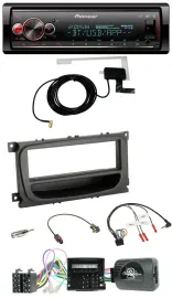 Автомагнитола Pioneer Bluetooth, DAB, USB для Ford Mondeo/S-Max (2007–2014), чёрный