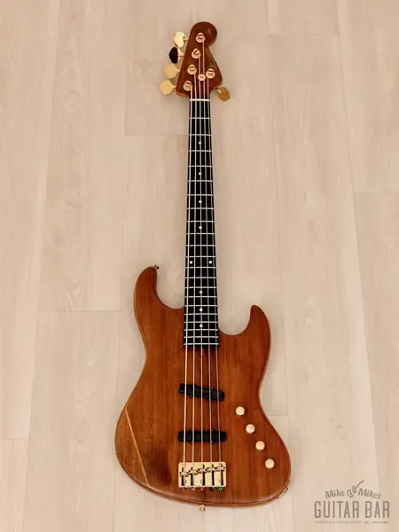 Бас-гитара Moon JJ-5 Jazz Bass 5-String Mahogany Body Japan 1991 w/Bartolini Pickups