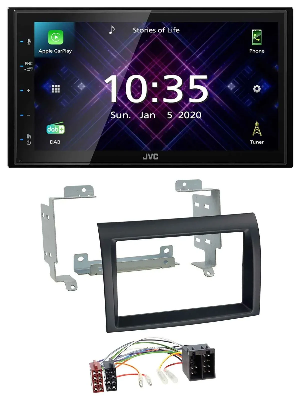 JVC DAB 2DIN MP3 Bluetooth USB Autoradio für Citroen Jumper Peugeot Boxer Fiat D