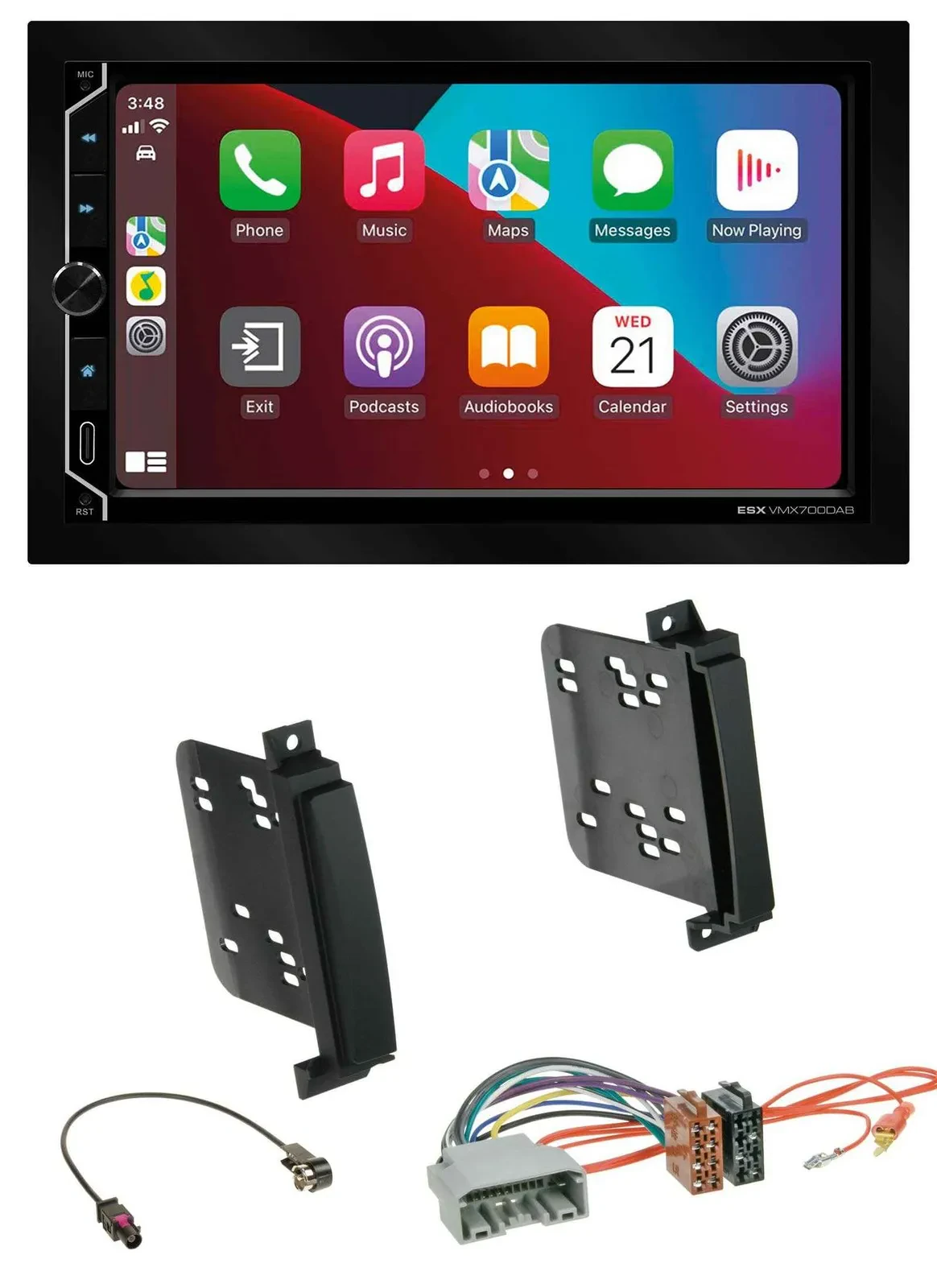 ESX 2DIN DAB USB MP3 Bluetooth Autoradio für Dodge Durango Jeep Grand Cherokee a