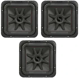 Kicker 45L7R104 10" 500W RMS Dual 4Ω Square L7R Series Car Subwoofer