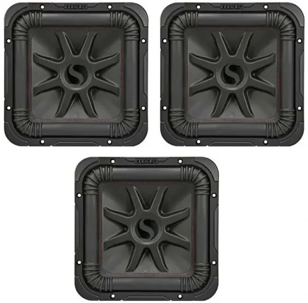 Kicker 45L7R104 10" 500W RMS Dual 4Ω Square L7R Series Car Subwoofer