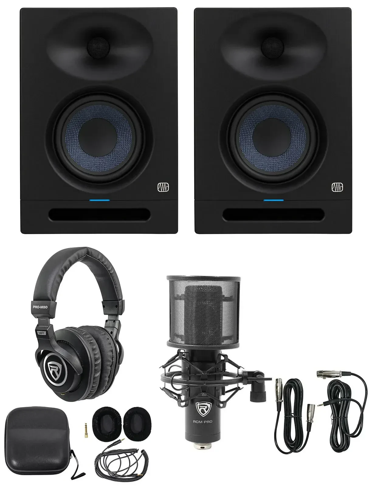 Студийные мониторы активные PreSonus Eris Studio 8 8" (набор, пара) с микрофоном и наушниками