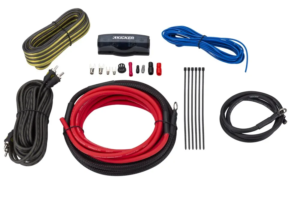 Kicker 47VK8 8-Gauge 2-Channel Complete Amplifier Installation Kit