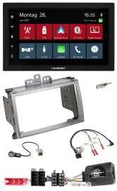 Blaupunkt Lenkrad Bluetooth DAB 2DIN USB Autoradio für Hyundai i20 2009-2012 sil