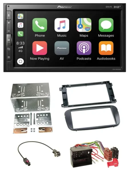 Pioneer USB MP3 DAB 2DIN Bluetooth Autoradio für Ford S-Max Mondeo ab 2007 Profi