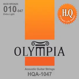Струны для акустической гитары Olympia HQA1047 10-47, бронза