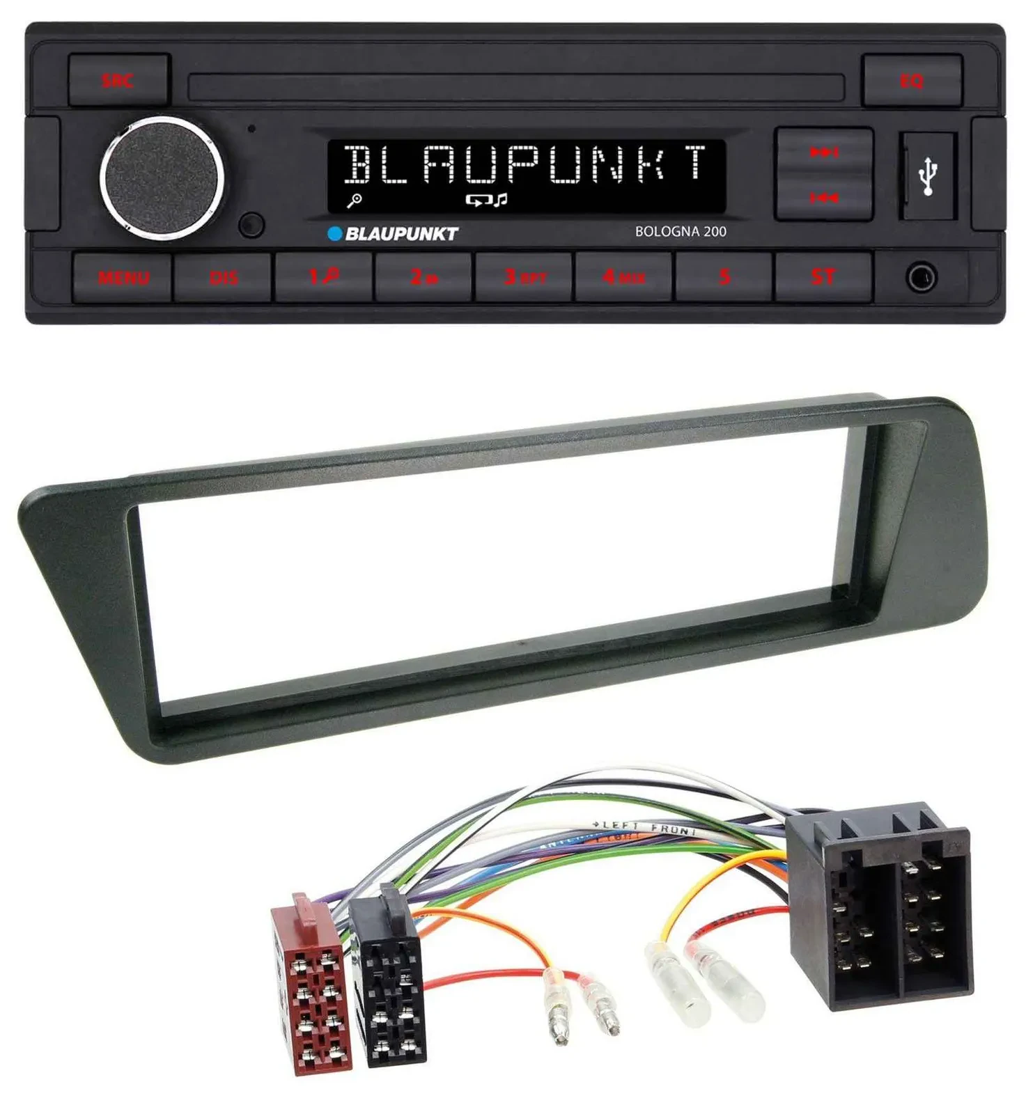 Автомагнитола для Peugeot 306 Blaupunkt 1DIN, MP3, USB, AUX