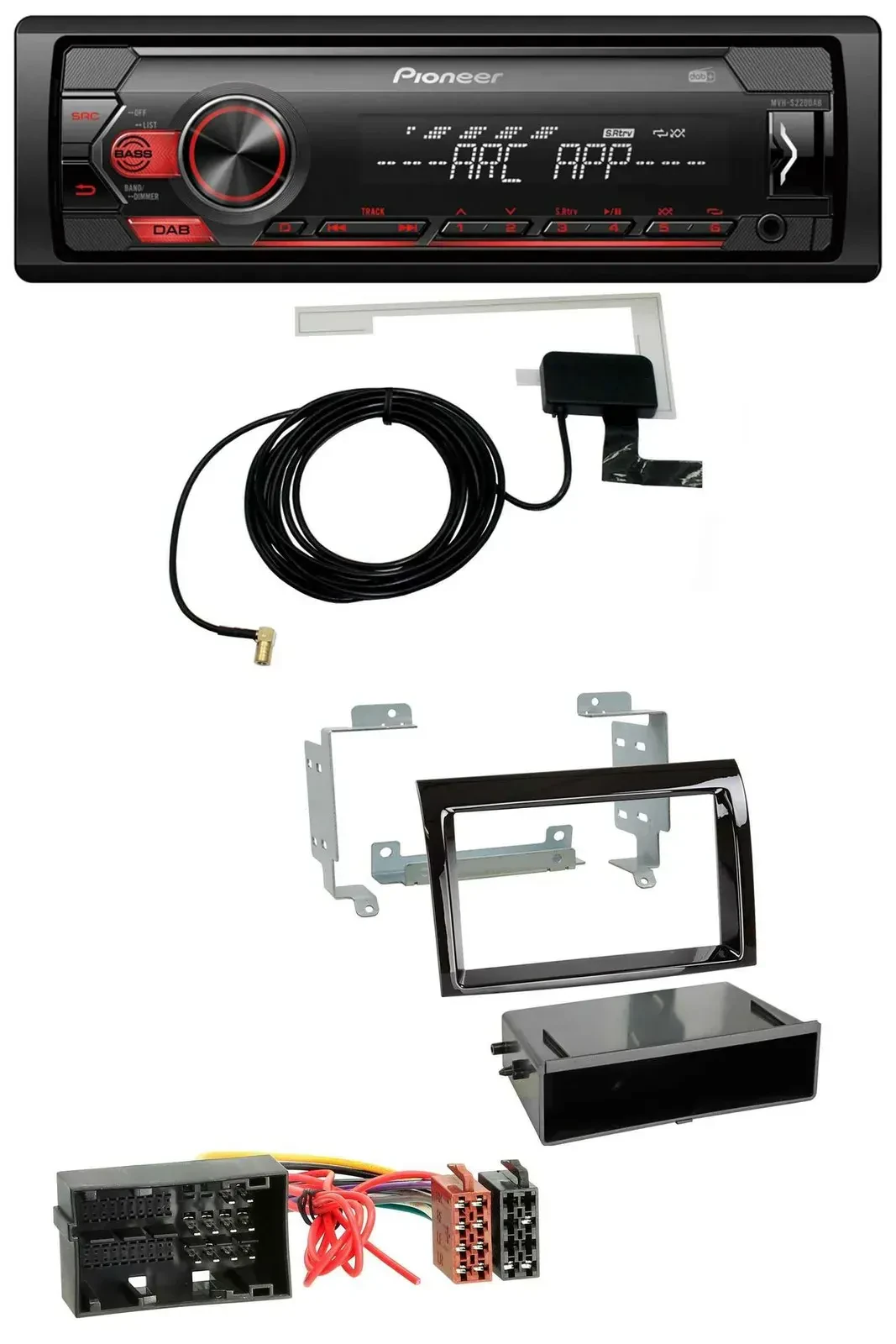 Автомагнитола для Citroen Jumper / Fiat Ducato (2014–2021) Pioneer 1DIN, USB, DAB, MP3, AUX