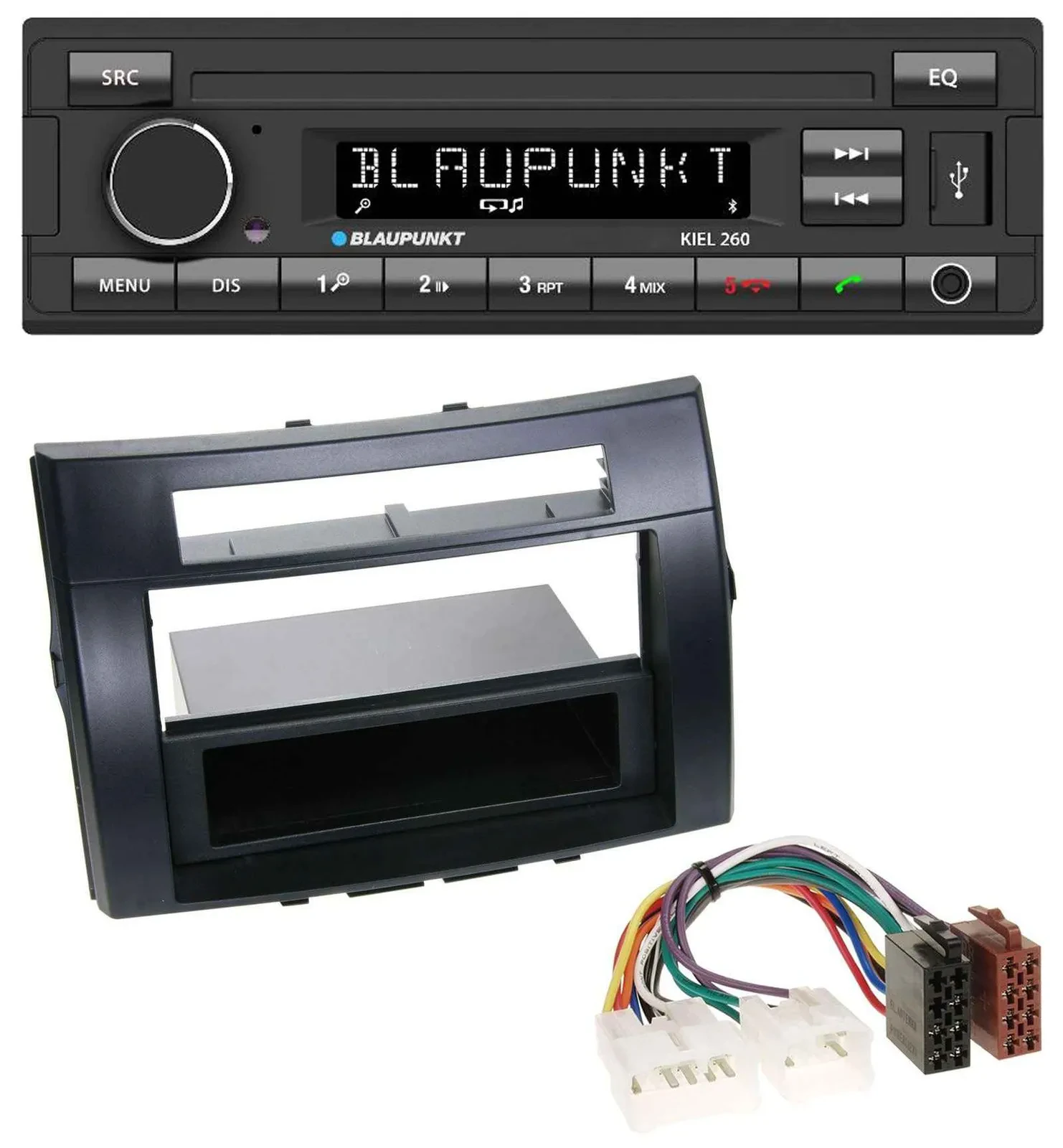 Blaupunkt USB DAB Bluetooth MP3 Autoradio für Toyota Corolla Verso 04-09 schwarz
