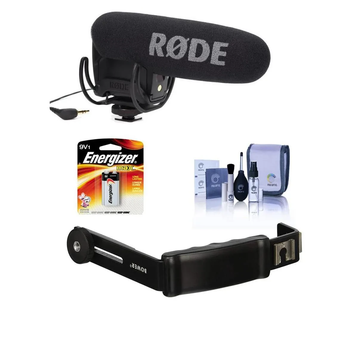 Rode VideoMic Pro On-Camera Shotgun Mic with Rycote Lyre Shockmount and Dual Sho