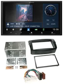 Автомагнитола Kenwood 2-DIN Bluetooth USB DAB MP3 для Toyota RAV4 (2006–2013)