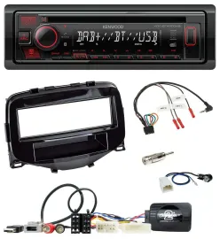 Kenwood Lenkrad CD USB Bluetooth DAB Autoradio für Toyota Aygo 2014-2021