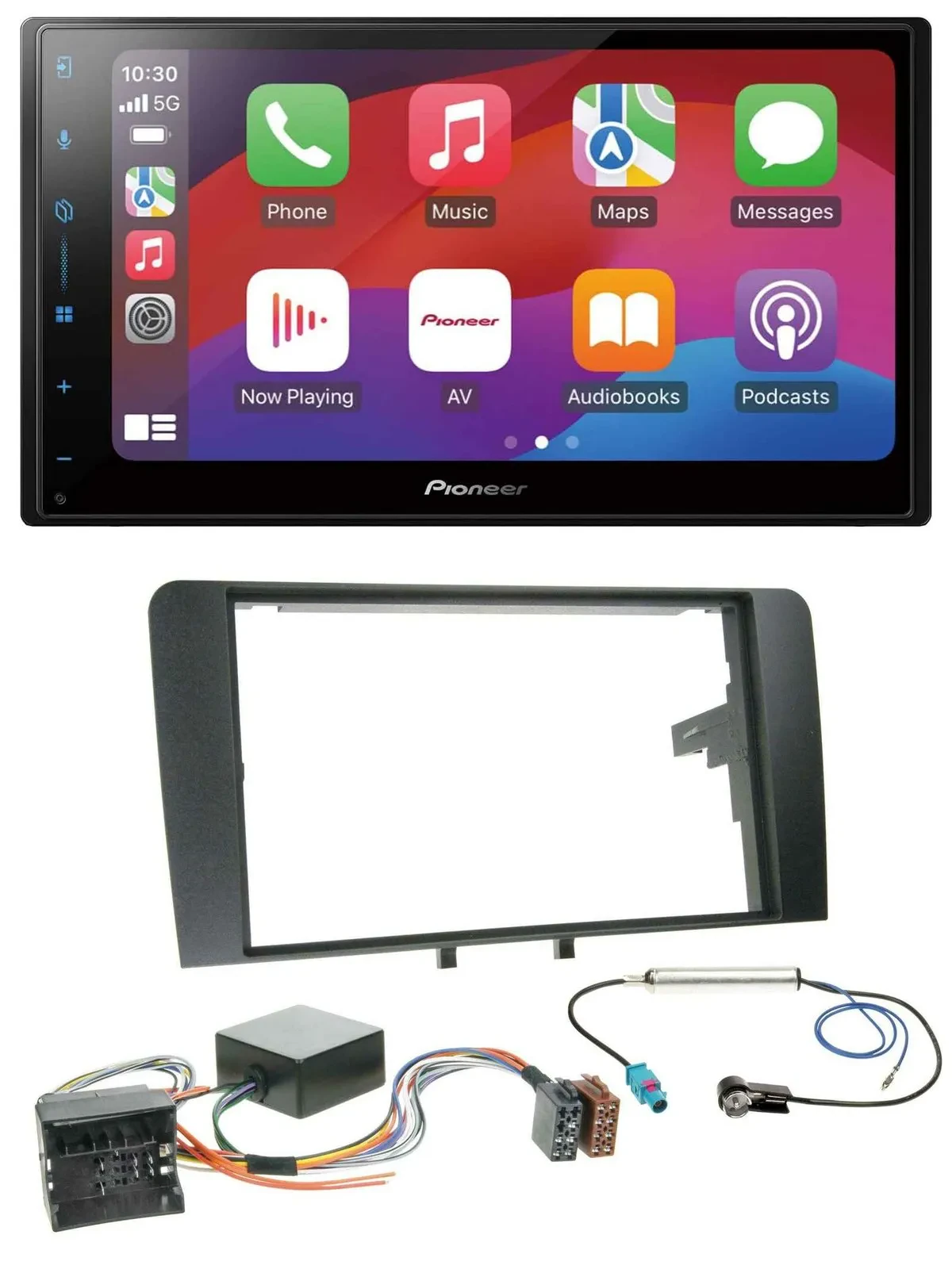 Pioneer DAB USB MP3 Bluetooth 2DIN Autoradio für Audi A3 06-12 8P Infinity Aktiv