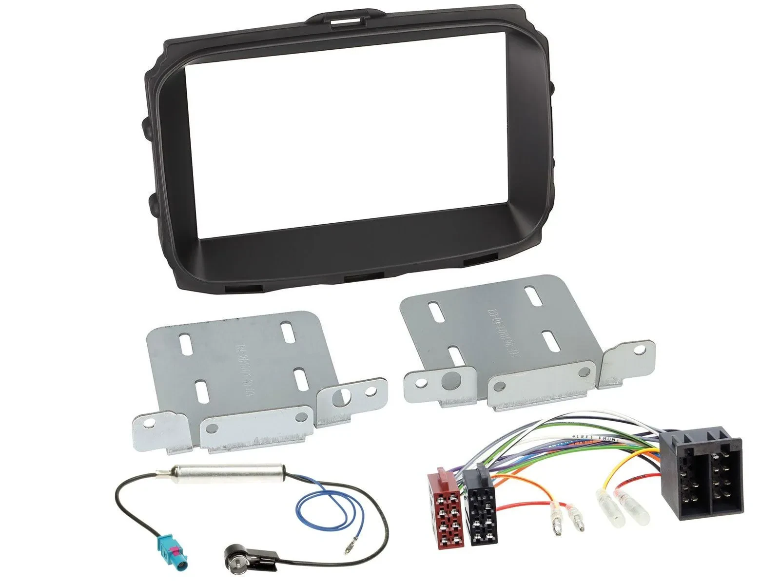 Einbauset Doppel DIN Autoradio für Alfa Giulietta 2013-2021 ISO schwarz