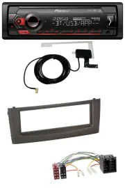 Автомагнитола для Fiat Grande Punto (с 2005) Pioneer DAB USB MP3 Bluetooth, черный