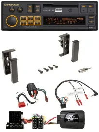 Pioneer DAB Lenkrad USB Bluetooth Autoradio für Audi A3 A4 A6 99-00 BOSE-Vollakt