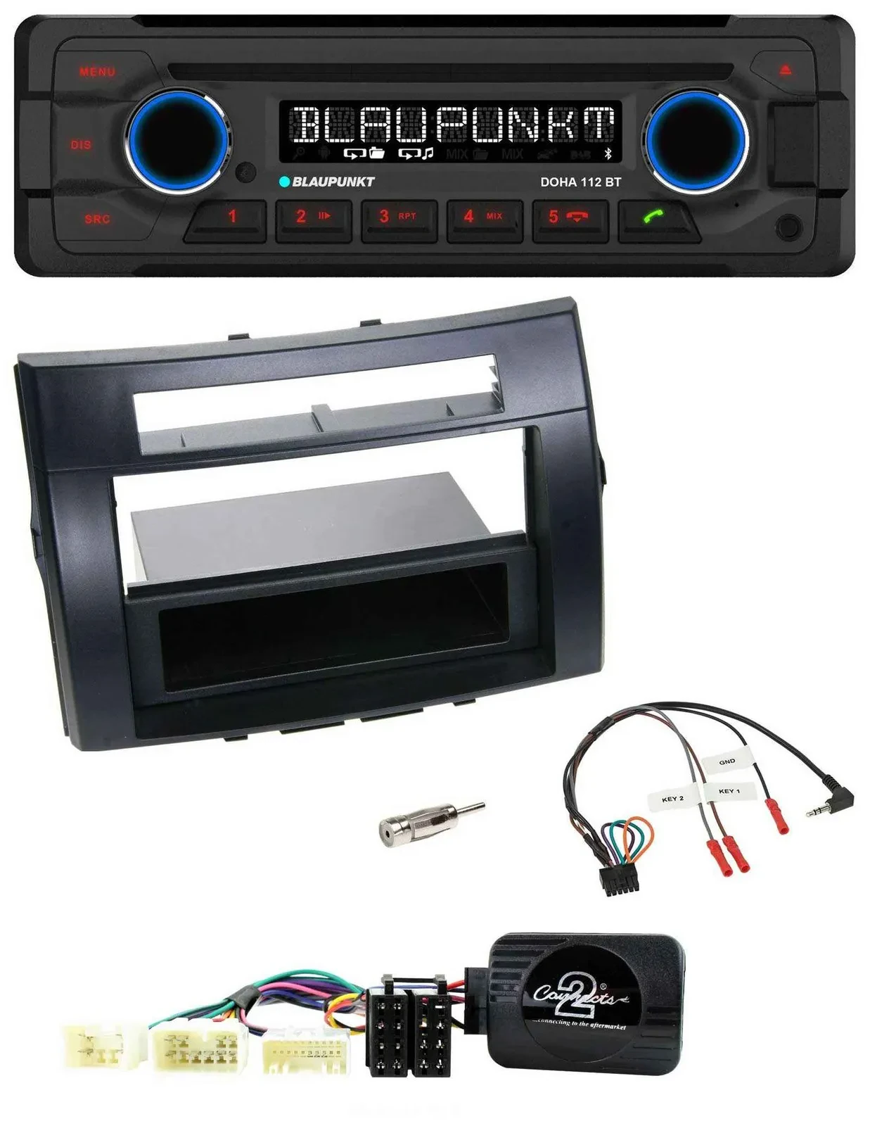 Blaupunkt Lenkrad MP3 CD Bluetooth USB Autoradio für Toyota Corolla Verso 04-07