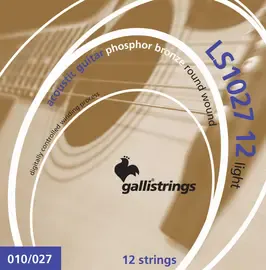 Струны для 12-струнной акустической гитары 10-47 Galli Strings LS1027-12