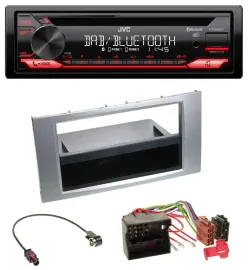 Автомагнитола JVC CD, DAB, USB, Bluetooth, MP3 для Ford Galaxy/Focus/C-Max/S-Max (2003–2007)