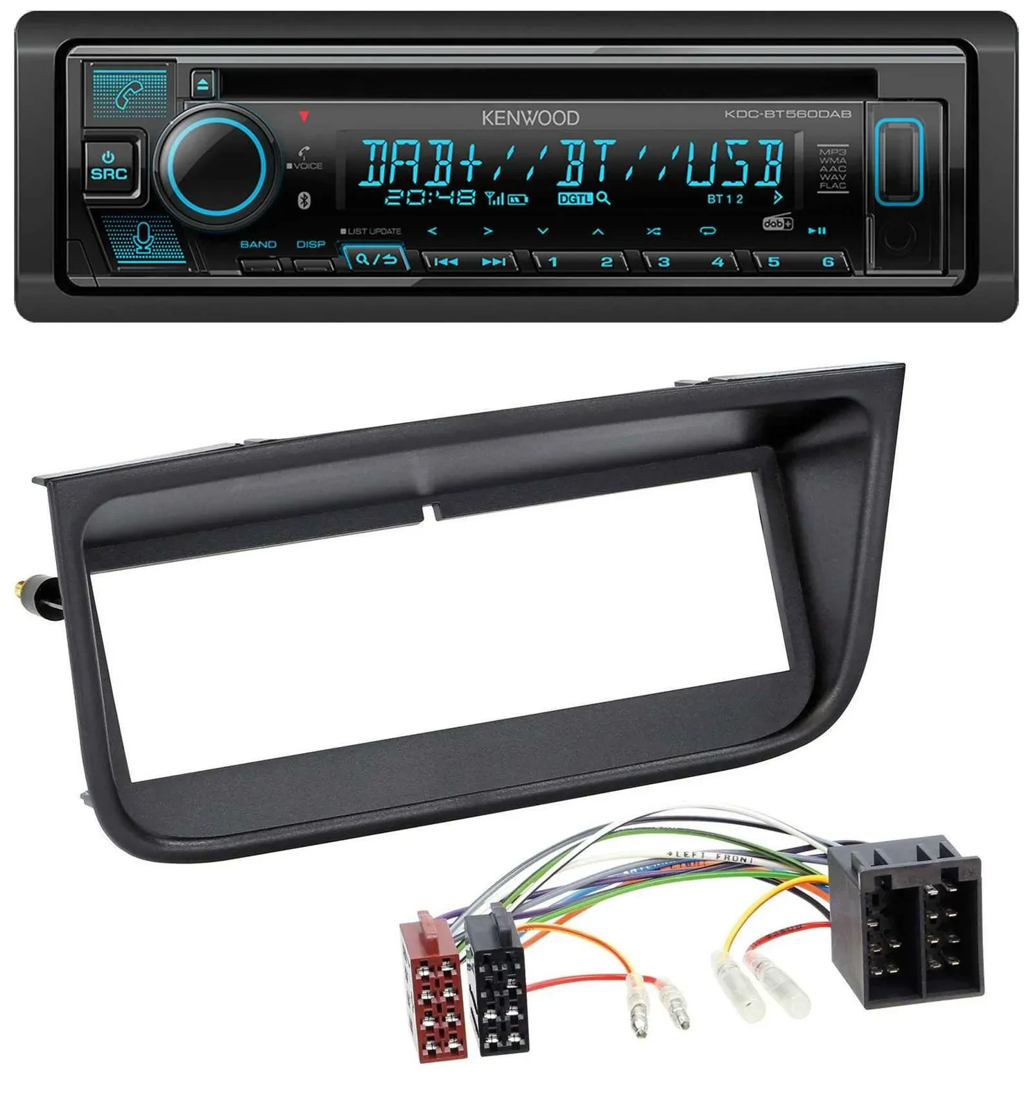 Kenwood Bluetooth DAB CD MP3 USB Autoradio für Peugeot 406