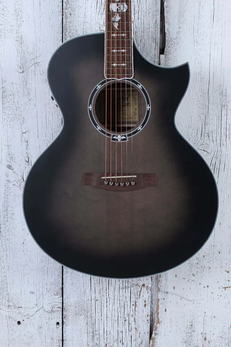 Schecter Synyster Gates Acoustic Electric Guitar Trans Black Burst Satin