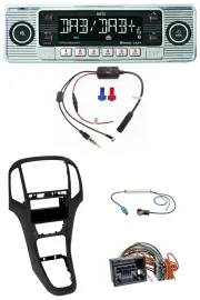 Dietz DAB USB MP3 Bluetooth Autoradio für Opel Astra J ab 2009 Perl schwarz