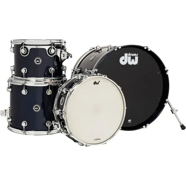 DW DWe Wireless A/E Convertible 4-Piece Shell Pack w/20" Bass Midnight Bl Metal