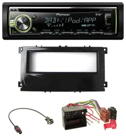 Автомагнитола Pioneer для Ford Mondeo/S-Max 2007–2014 DAB, USB, MP3, AUX, CD, глянцевый чёрный