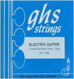 Струны для электрогитары GHS Strings 1800 Compound Nickel 11-52