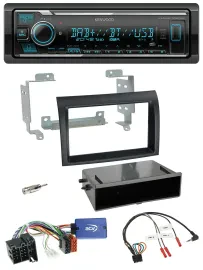 Автомагнитола Kenwood Bluetooth, DAB, USB для Fiat Ducato 2008–2011, черная