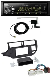 Автомагнитола для Kia Rio (UB 2011–2014) Pioneer Bluetooth, DAB, USB, MP3, черная