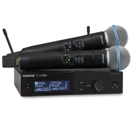 Shure SLXD24D+/B58 Dual-Channel Digital Wireless Handheld System with 2x B58 Mic