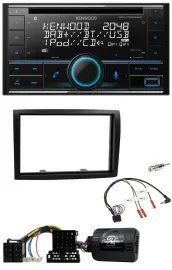 Kenwood CD 2DIN DAB USB Lenkrad Bluetooth Autoradio für Citroen Jumper Peugeot B