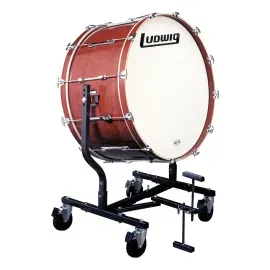 Ludwig Concert Bass Drum w/ LE787 Stand Mahogany Stain 20x36