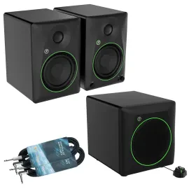 Mackie CR5BT Studio-Monitore +Mackie CR8SBT Subwoofer + 2x keepdrum Klinkenkabel