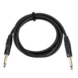 Инструментальный кабель HA Elite Pro 1/4" Male to Male Instrument Cable w/ Rean Gold Connectors, 6'