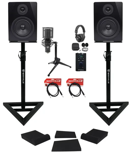 Presonus Revelator Recording Kit w/ Interface+Monitors+Stands+Mic+Headphones