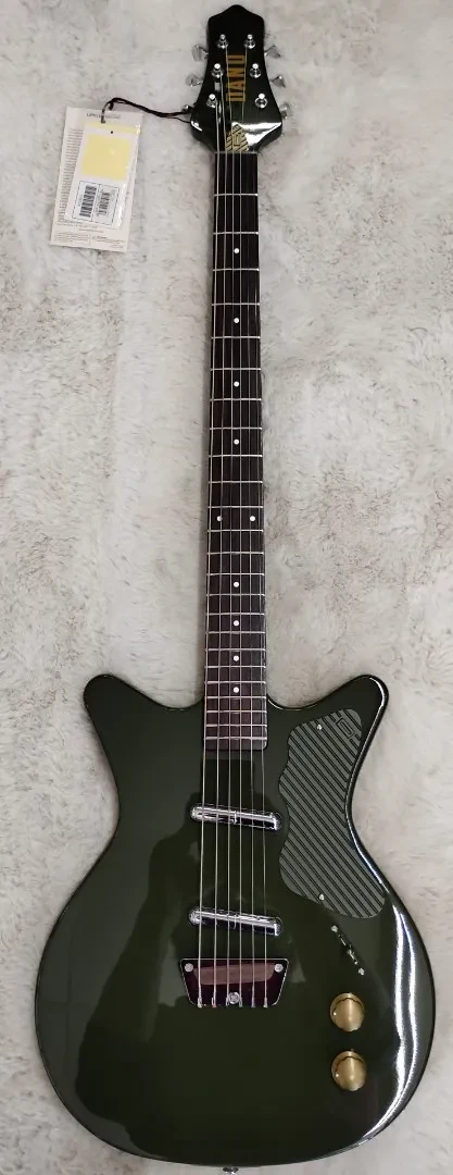 Электрогитара баритон Danelectro Dan O Cool Solid Body Green