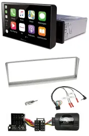 Pioneer Bluetooth Lenkrad DAB USB Autoradio für Alfa Romeo 156 2002-2003 silber