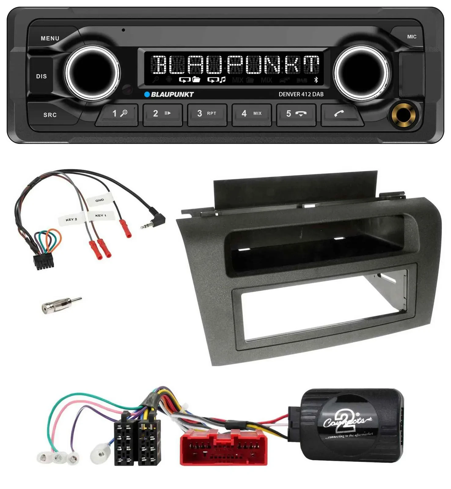 Blaupunkt Bluetooth DAB Lenkrad USB Autoradio für Mazda 3 (2003-2009)