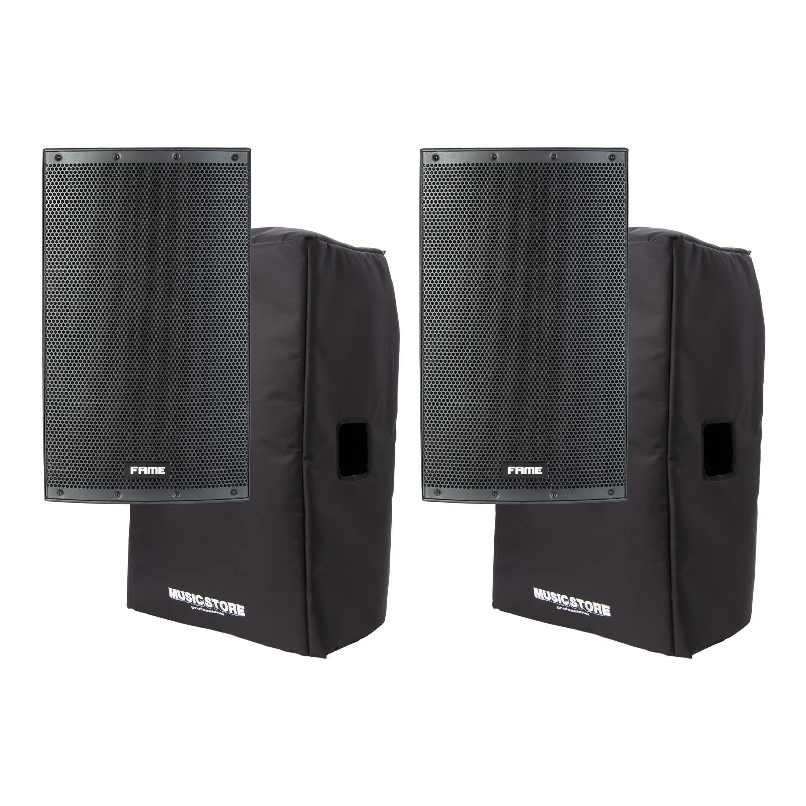 Fame Audio Challenger 15A DSP Aktives Lautsprecher-Set, 2x 15 Zoll, 301-500W