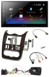 Pioneer USB Bluetooth DAB 2DIN Lenkrad Autoradio für Dacia ab 12 dunkelbraun