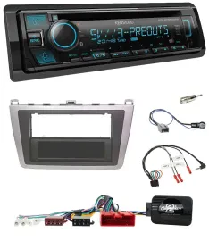 Kenwood Bluetooth USB CD Lenkrad DAB Autoradio für Mazda 6 08-12 silber schwarz