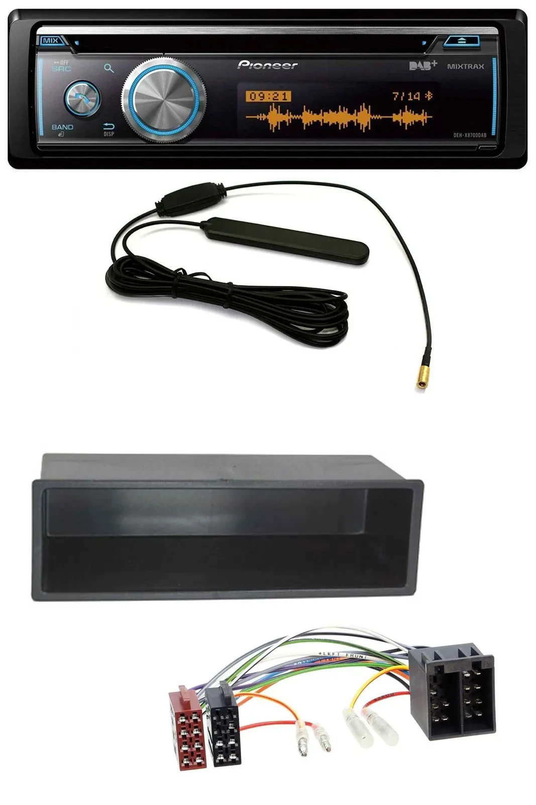 Автомагнитола Pioneer CD USB Bluetooth DAB MP3 для Mercedes A-Class, M-Class, Vaneo