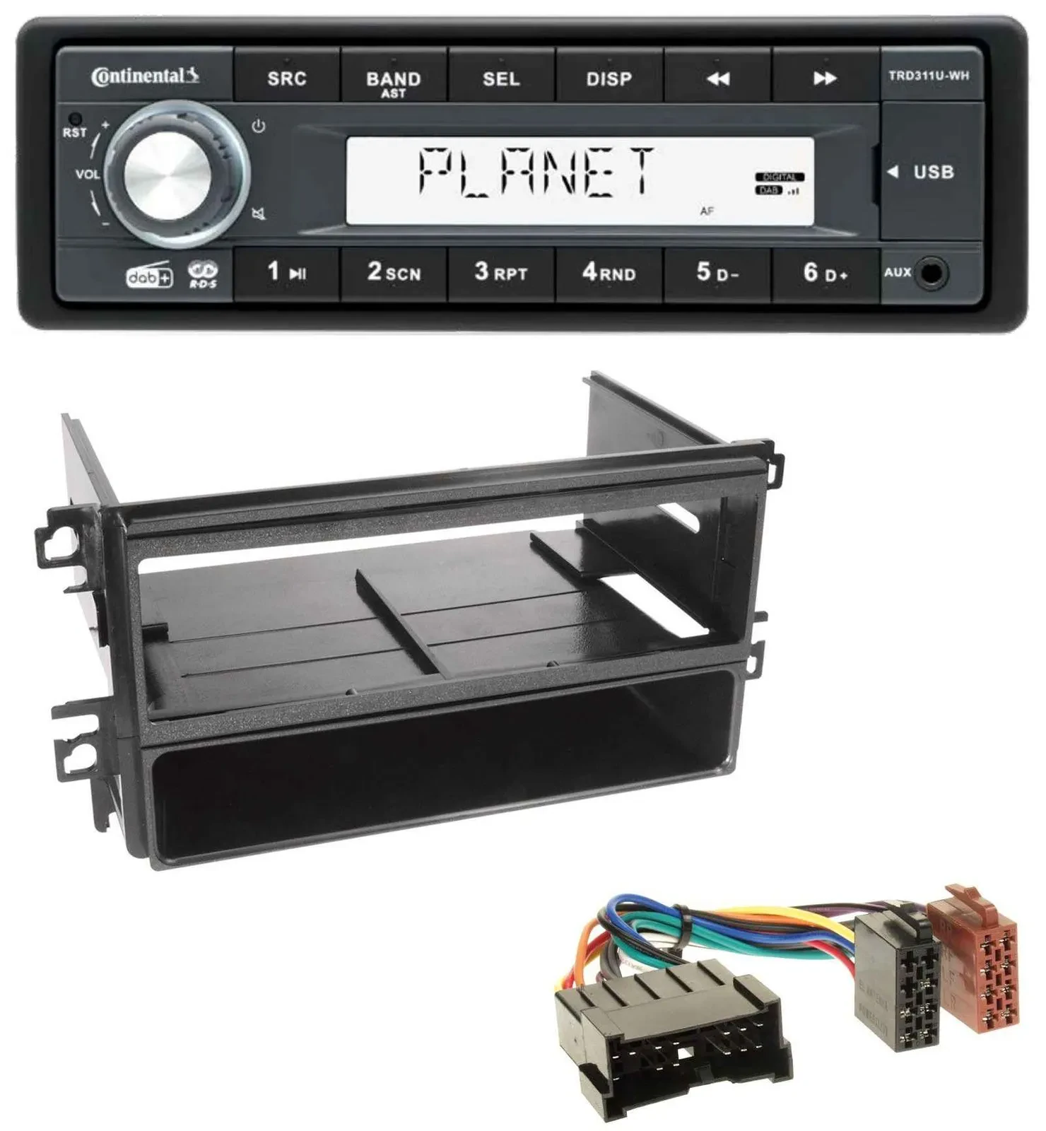 Continental MP3 AUX USB DAB 1DIN Autoradio für Hyundai Santa Fe Sonata bis 05