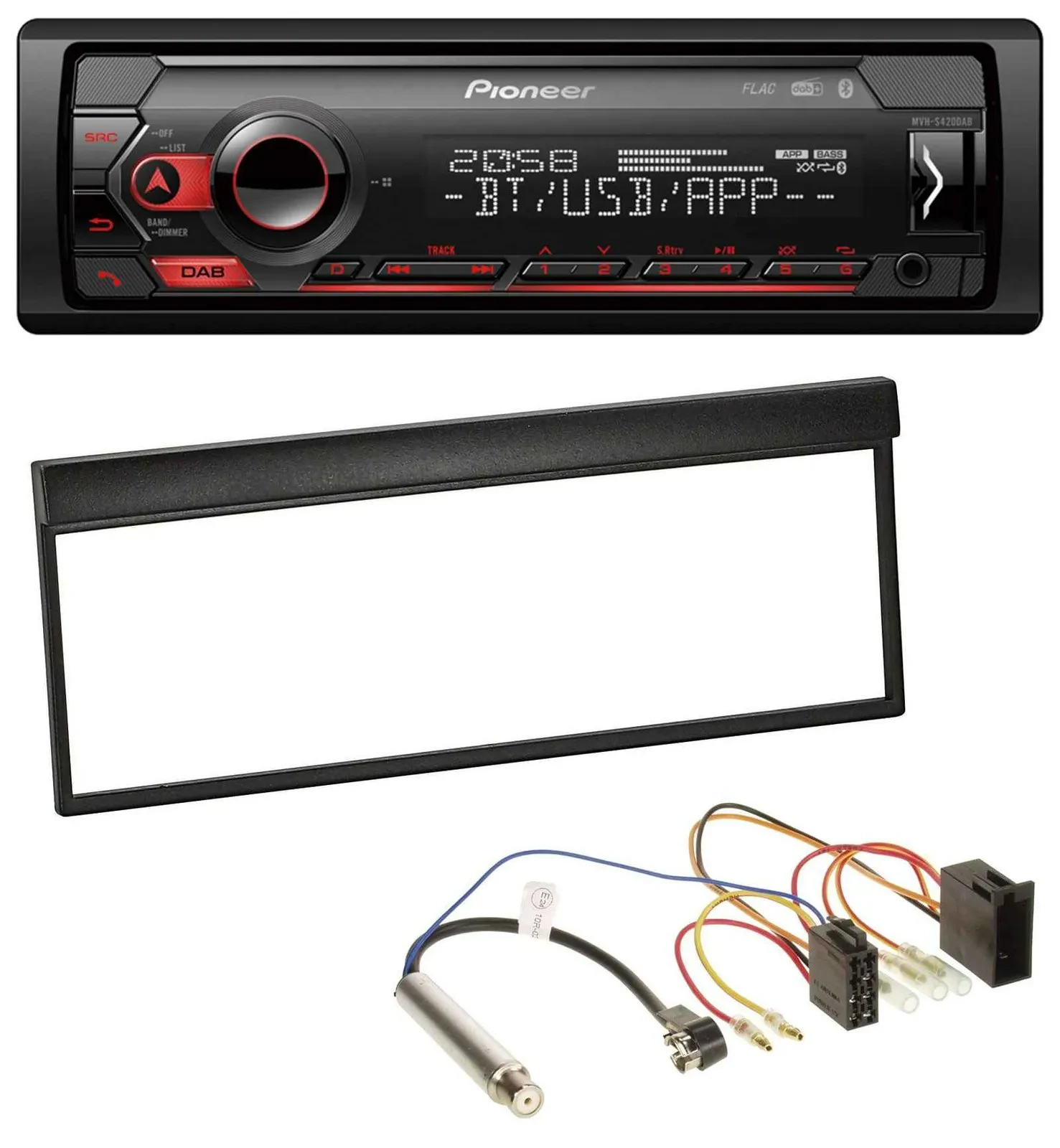 Автомагнитола для Skoda Fabia (до 2003) Pioneer MP3, USB, DAB, Bluetooth