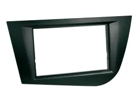 Einbaurahmen Doppel DIN Autoradio für Seat Leon 2005-2009 schwarz
