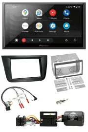 Pioneer USB 2DIN DAB Lenkrad Bluetooth Autoradio für Seat Altea Toledo schwarz