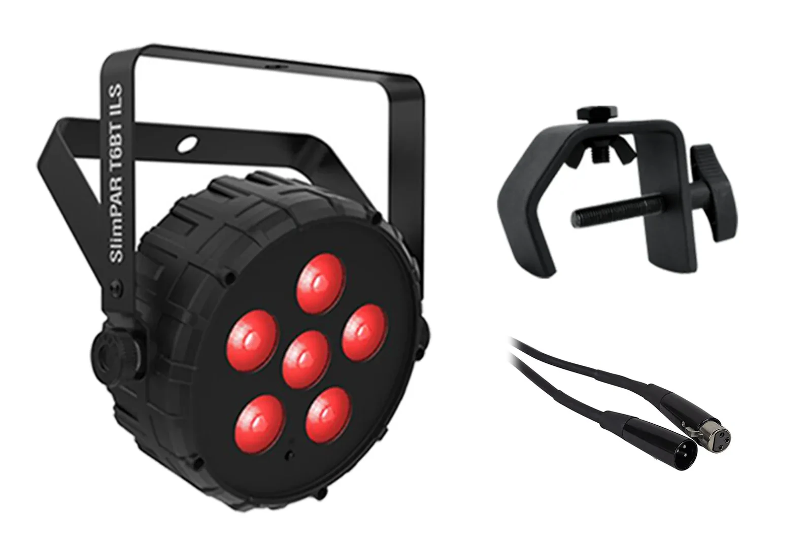 Прибор смены цвета Chauvet DJ SLIMPAR T6 BT ILS D-Fi USB DMX RGB LED с аксессуарами